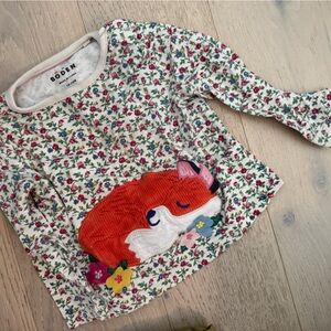 Boden Floral T-shirt Cover with Fox Design